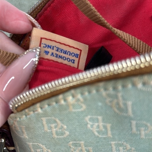 Dooney Bourke Handbag Charlie Satchel Canvas Crossbody Signature Logo Fabric - Picture 9 of 10